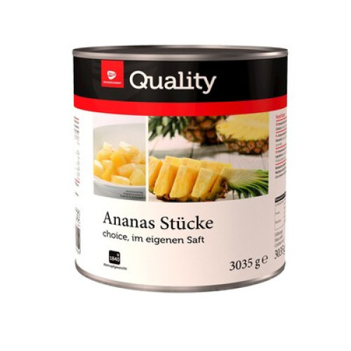 Ananas Stücke in eigenem Saft 3100ml Ananas Stücke in eigenem Saft 3100ml