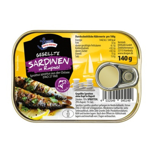 Gegrillte Sardinen 140g Gegrillte Sardinen 140g