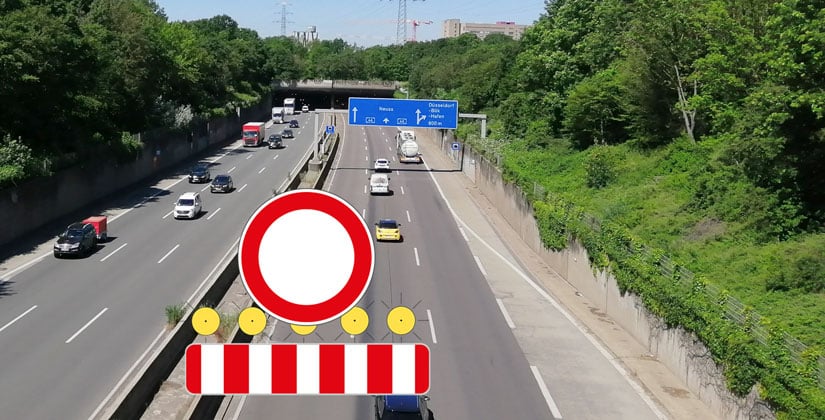 An den Anschlüssen Hilden, Bilk und Eller sowie auf der Fleher Brücke gibt es wieder Baumaßnahmen An den Anschlüssen Hilden, Bilk und Eller sowie auf der Fleher Brücke gibt es wieder Baumaßnahmen