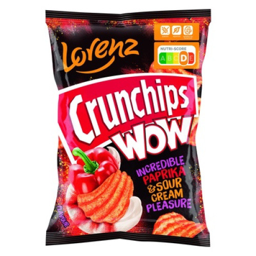 Crunchips WOW Paprika 110g Crunchips WOW Paprika 110g