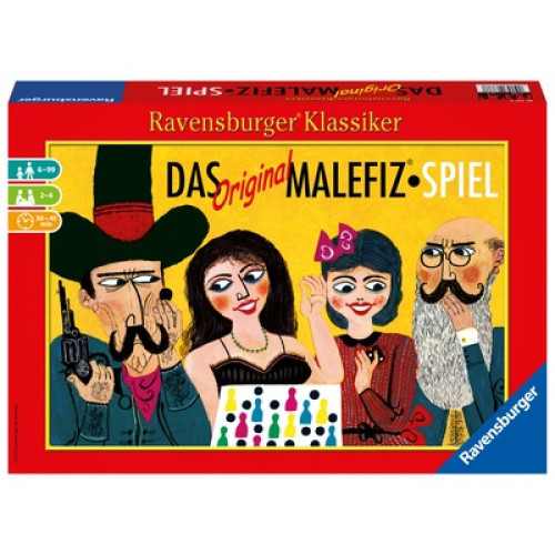 Malefiz ist der Ravensburger Klassiker für 2 bis 4 Spieler und verbindet Würfelglück, Taktik und Spa Malefiz ist der Ravensburger Klassiker für 2 bis 4 Spieler und verbindet Würfelglück, Taktik und Spa
