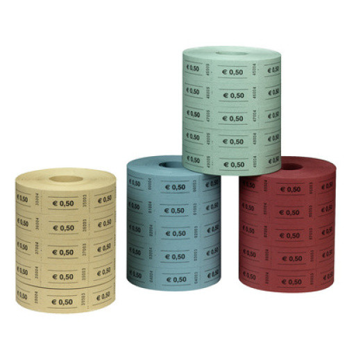 Wertmarken 0,50 Euro Abrisse 5x1000St Wertmarken 0,50 Euro Abrisse 5x1000St