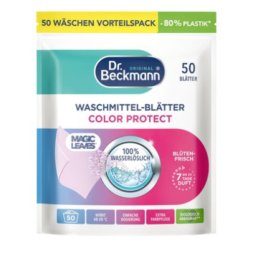 Dr. Beckmann Magic Leaves Waschmittelblätter Color Protect 50St Dr. Beckmann Magic Leaves Waschmittelblätter Color Protect 50St