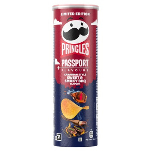 Pringles Passport Maple BBQ Sauce 165g Pringles Passport Maple BBQ Sauce 165g