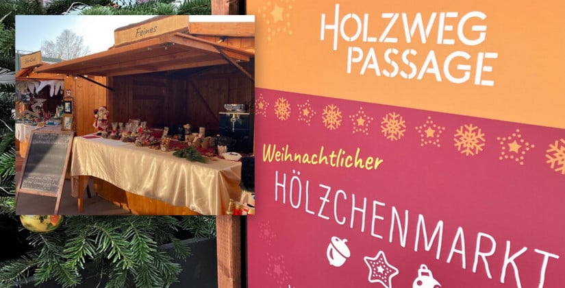 Weihnachtliche Einkaufsstimmung in der Holzweg-Passage