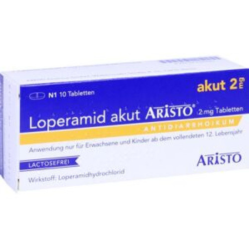 Loperamid akut Aristo 2mg Tabletten Loperamid akut Aristo 2mg Tabletten