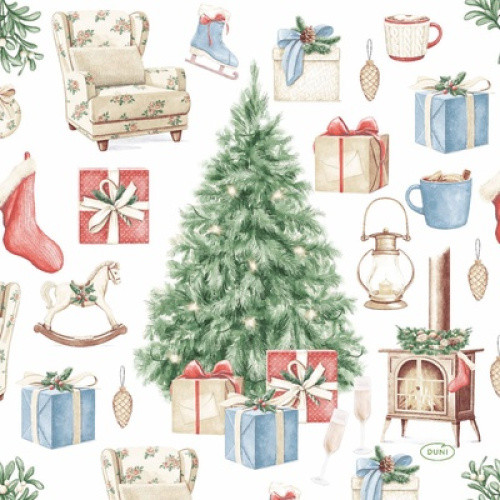 Servietten Tree und Gifts 33x33cm 3lg. 20St Servietten Tree und Gifts 33x33cm 3lg. 20St