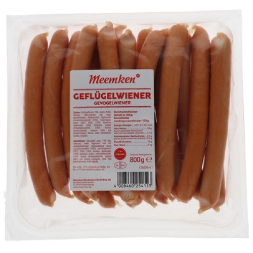 Geflügel Wiener frisch 800 g Geflügel Wiener frisch 800 g