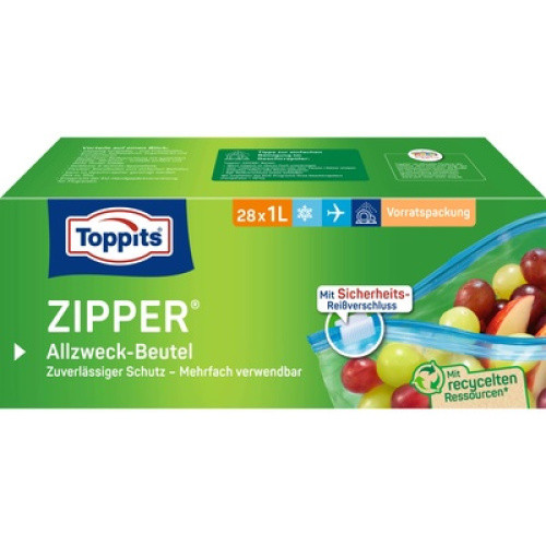 Toppits Zipper 1 Liter 28St Toppits Zipper 1 Liter 28St
