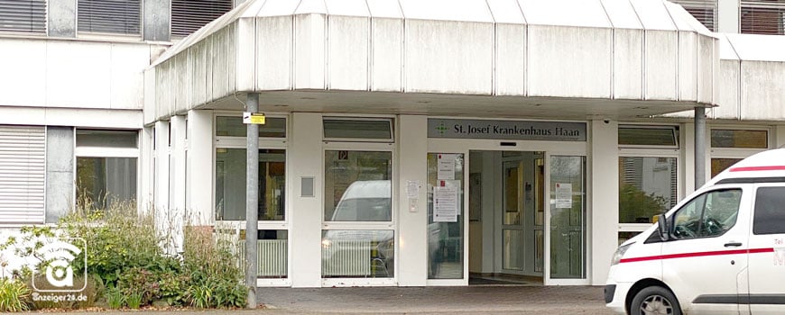St-Josef-Krankenhaus-Haan-Eingang