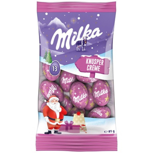 Milka Weihnachts-Kugeln Knusper Crème 81g (13St) Milka Weihnachts-Kugeln Knusper Crème 81g (13St)