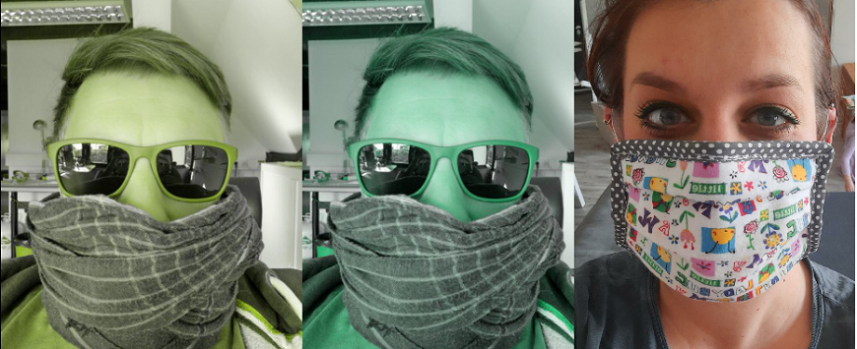 Jeden Dienstag eine neue Challenge  - Teil 1:  Kreativster Mundschutz gesucht