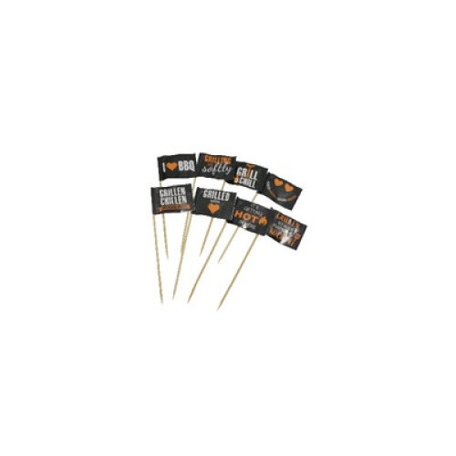Deko Picker Flagge Grill und Chilll 8St Deko Picker Flagge Grill und Chilll 8St