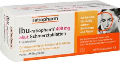 IBU-ratiopharm 400mg akut Schmerztabletten IBU-ratiopharm 400mg akut Schmerztabletten
