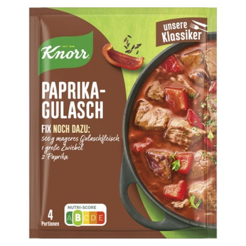 Knorr Fix Paprika Gulasch 48g Knorr Fix Paprika Gulasch 48g