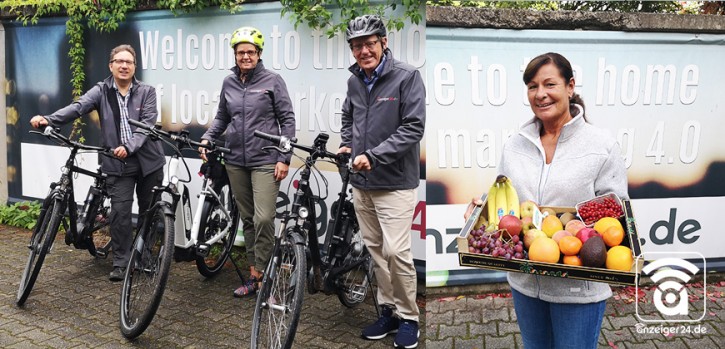 Wir bedanken uns mit einer prall gefüllten Obstkiste