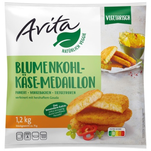 Blumenkohl-Käse-Medaillon TK 1,2 kg Blumenkohl-Käse-Medaillon TK 1,2 kg