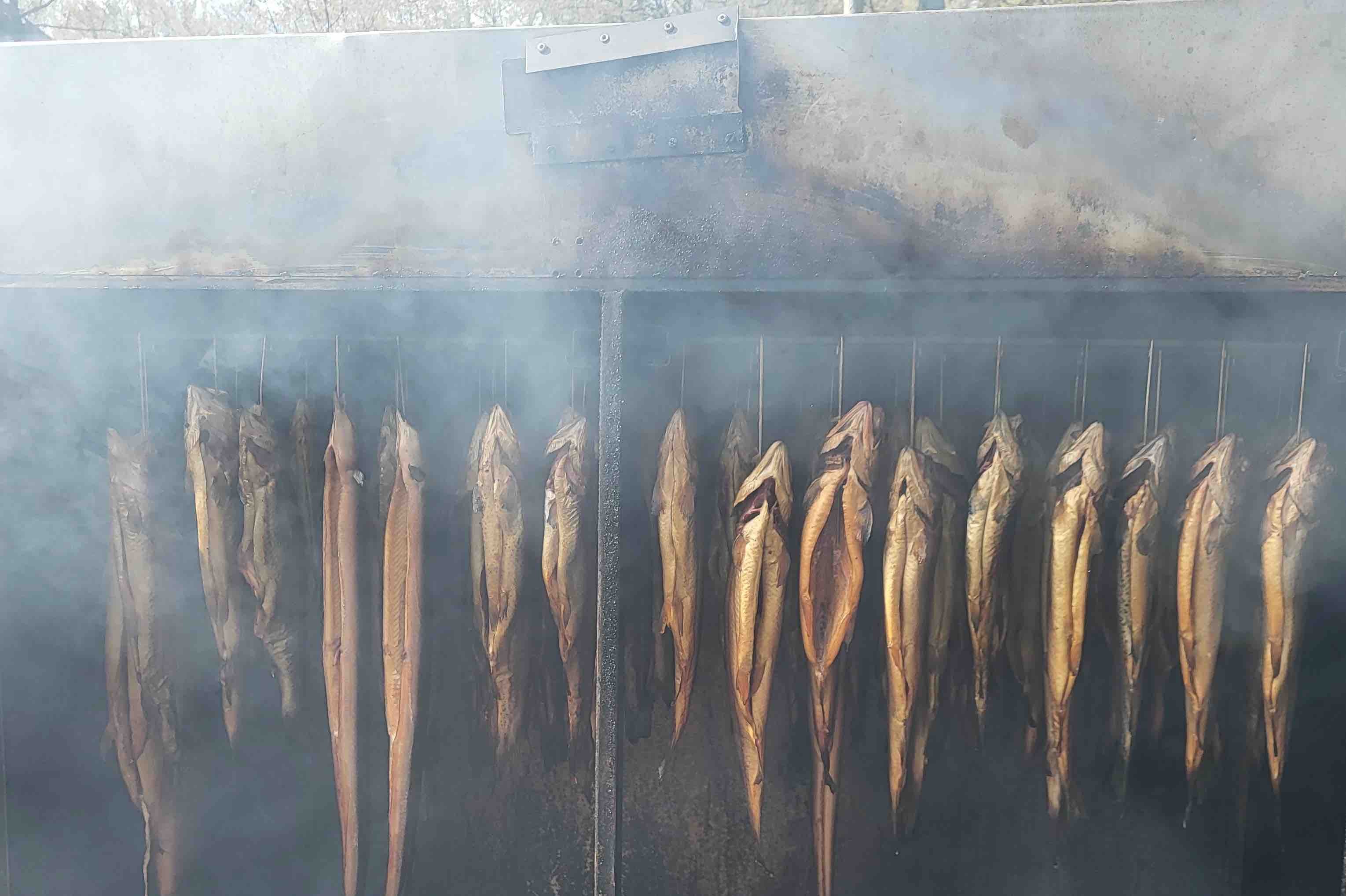 Frisch geräucherte Fische von Abrahams Forellen in Leichlingen
