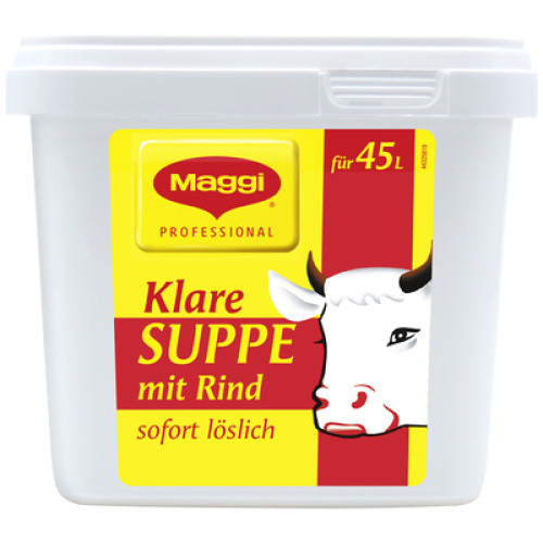 Klare Suppe mit Rind 900g (erg.45l) Klare Suppe mit Rind 900g (erg.45l)