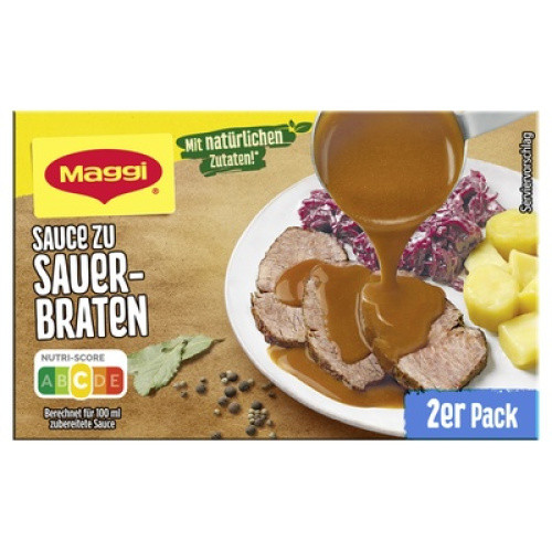Maggi Delikatesssosse zu Sauerbraten ergibt 2x250ml Maggi Delikatesssosse zu Sauerbraten ergibt 2x250ml