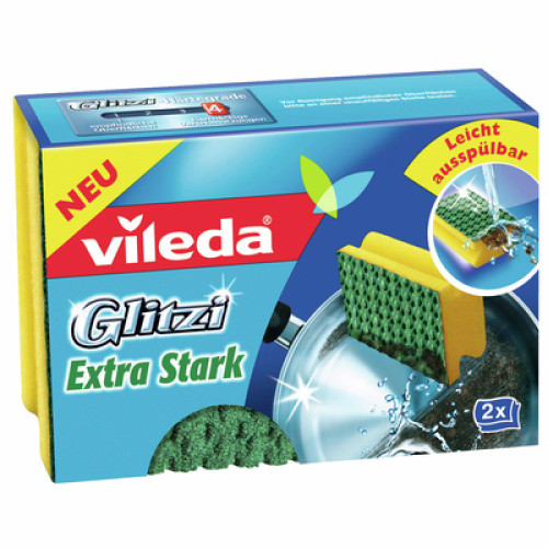 Vileda Glitzi Power Inox 2St Vileda Glitzi Power Inox 2St
