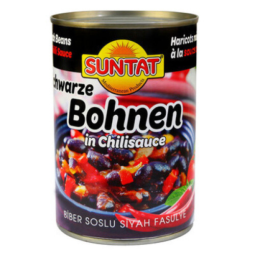 SUNTAT Schwarze Bohnen in Chil 400g SUNTAT Schwarze Bohnen in Chil 400g