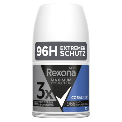 Rexona Men Maximum Protection Deo Roll-On Cobalt Dry 50ml Rexona Men Maximum Protection Deo Roll-On Cobalt Dry 50ml