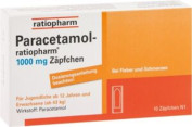 Paracetamol-ratiopharm 1000mg Zäpfchen Paracetamol-ratiopharm 1000mg Zäpfchen