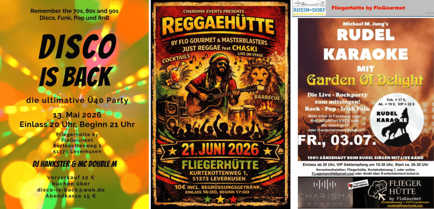 Drei Musik-Events mit “Summer Feeling”!