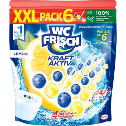 WC Frisch Kraft Aktiv Duftspüler Lemon 6x50g WC Frisch Kraft Aktiv Duftspüler Lemon 6x50g