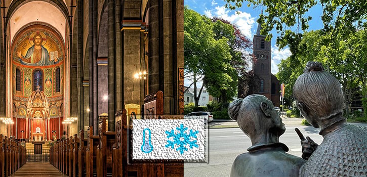 Müssen sich Kirchen-Besucher*innen diesen Winter wärmer anziehen?