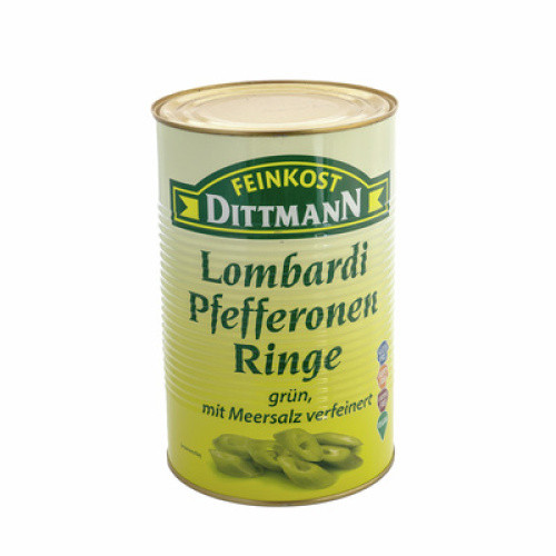 Lombardi Pfefferonenringe grün vegan 4250ml Lombardi Pfefferonenringe grün vegan 4250ml