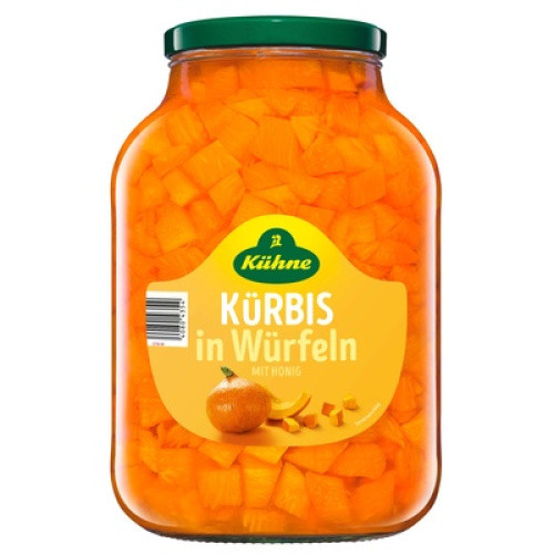 Kürbis in Würfel2650ml Kürbis in Würfel2650ml