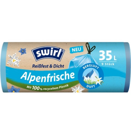 Fixierband-Müllbeutel Alpenfrische 35l 9St Fixierband-Müllbeutel Alpenfrische 35l 9St