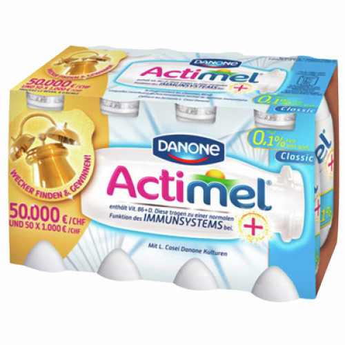 Danone Actimel Drinkclassic 0,1% frisch 8X100g Danone Actimel Drinkclassic 0,1% frisch 8X100g