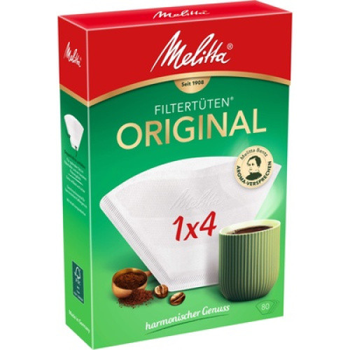 Filtertüten Aroma 1x4 weiß 80St Filtertüten Aroma 1x4 weiß 80St