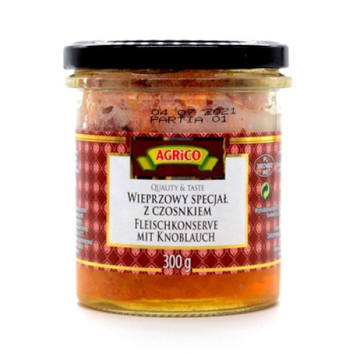 Polnisches Frühstücksfleisch mit Knoblauch 300g Polnisches Frühstücksfleisch mit Knoblauch 300g