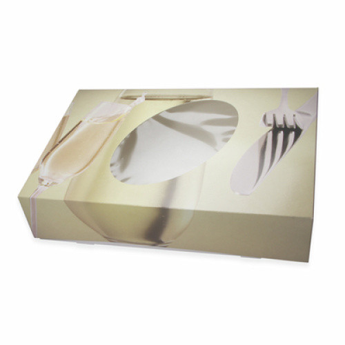 Partykarton mittel 46x31x8cm mit Fenster 15St Partykarton mittel 46x31x8cm mit Fenster 15St