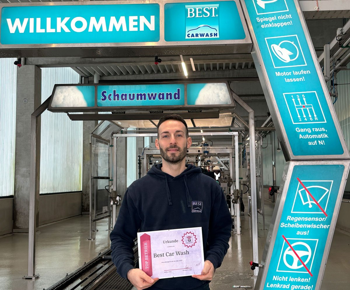 Best Car Wash in Hilden ist anzeiger24.de Top-Betrieb 2024