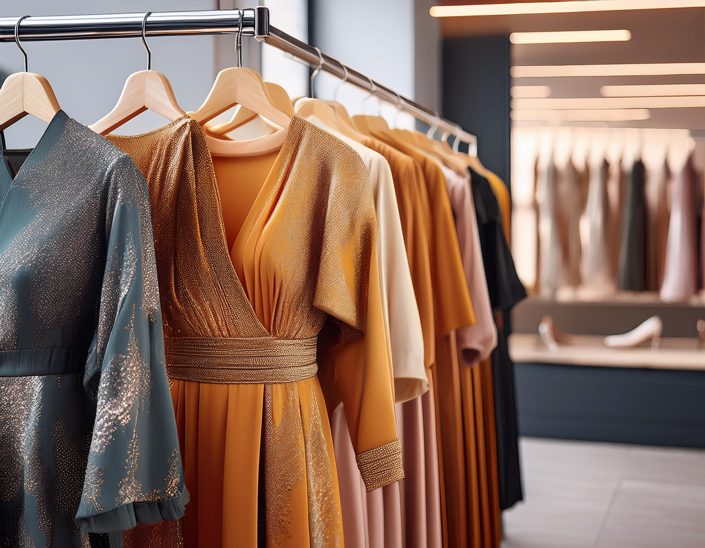 Stylische-Frauenkleider-im-Modegesch-ft-aus-Gera