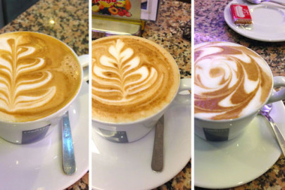 Kreativität zeigt sich im Eiscafé Eisbär Hilden auch beim Kaffee Kreativität zeigt sich im Eiscafé Eisbär Hilden auch beim Kaffee