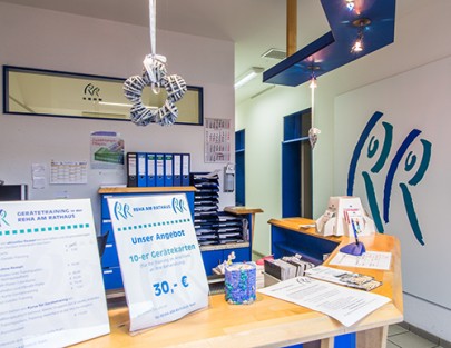 Reha am Rathaus Langenfeld - Physiotherapie Langenfeld - Empfang Reha am Rathaus Langenfeld - Physiotherapie Langenfeld - Empfang